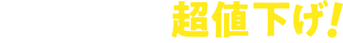 この夏だけの超値下げ！